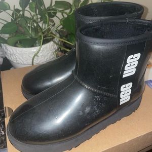 BLACK UGG CLASSIC CLEAR MINI